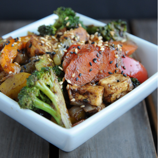 Veggie Stir Fry with Crispy Tofu